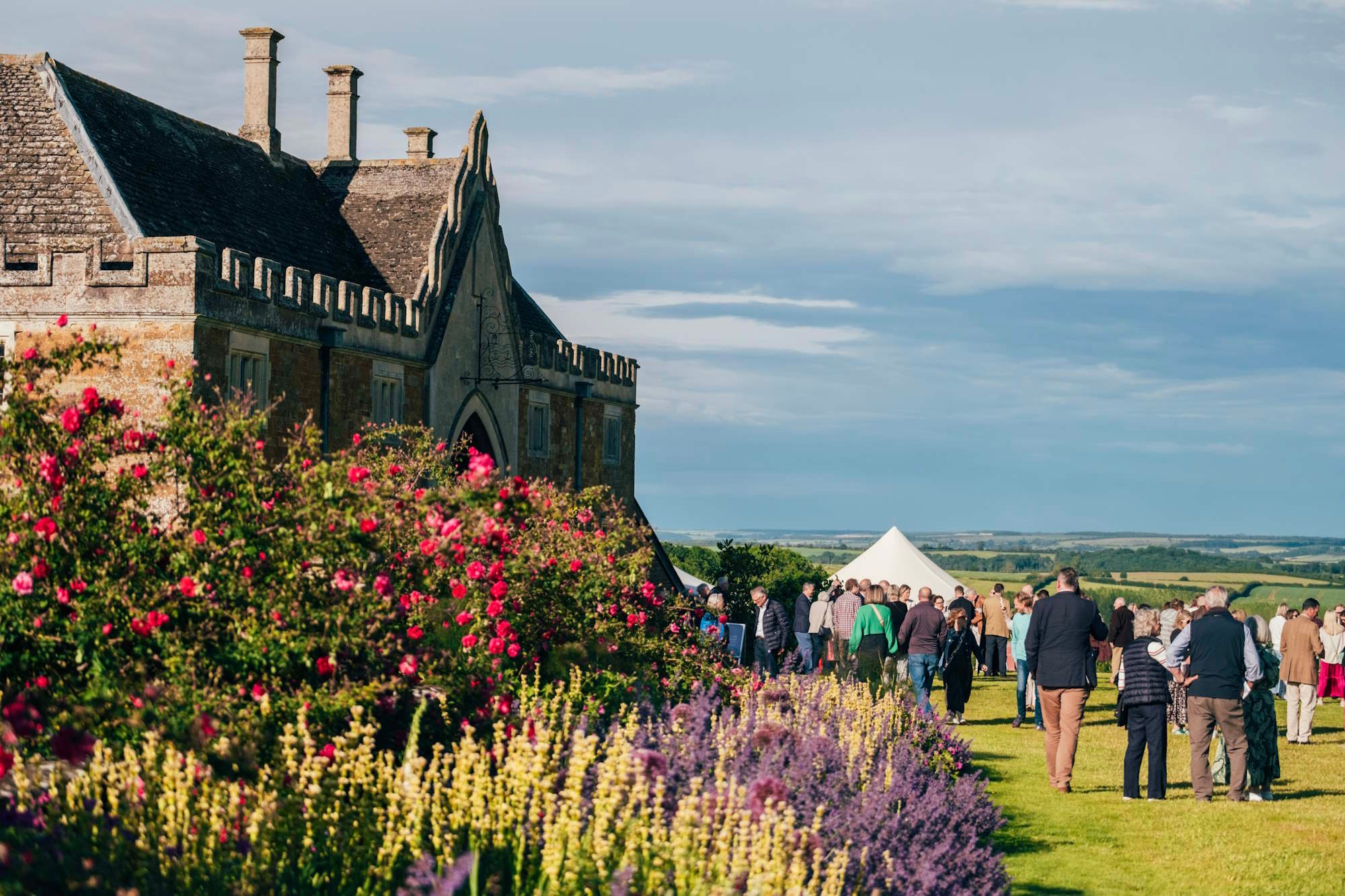 A view of the Nevill Holt Festival underway